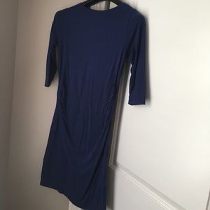 Navy Stretch Maternity Dress